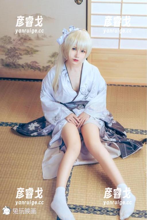 兔玩映画 写真里的袜子奇缘:兔玩映画的蓝白大片