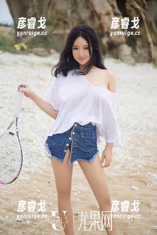 尤果网 - 陈雅漫短裙，高清画面让我想起小时候的色彩书——但我才不会涂！